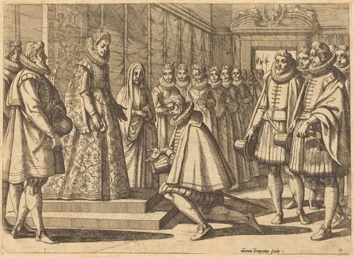 Philip of Spain before Margaret of Austria