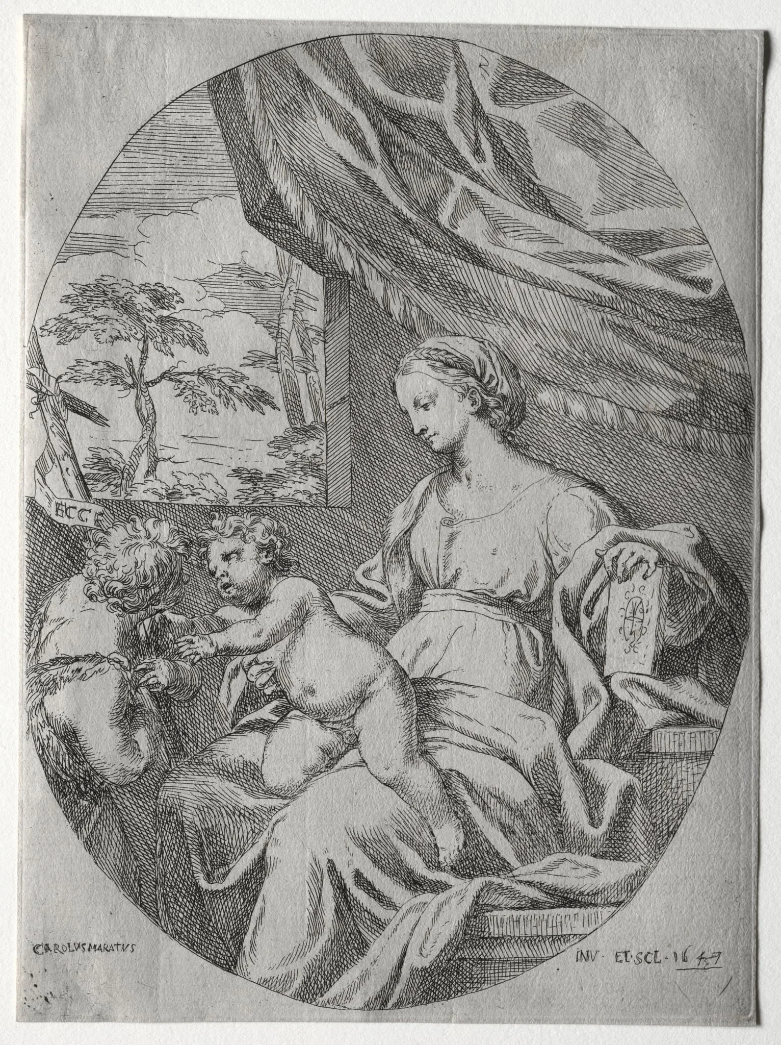 Virgin and Child with the Infant St. John, by Carlo Maratta, 1647