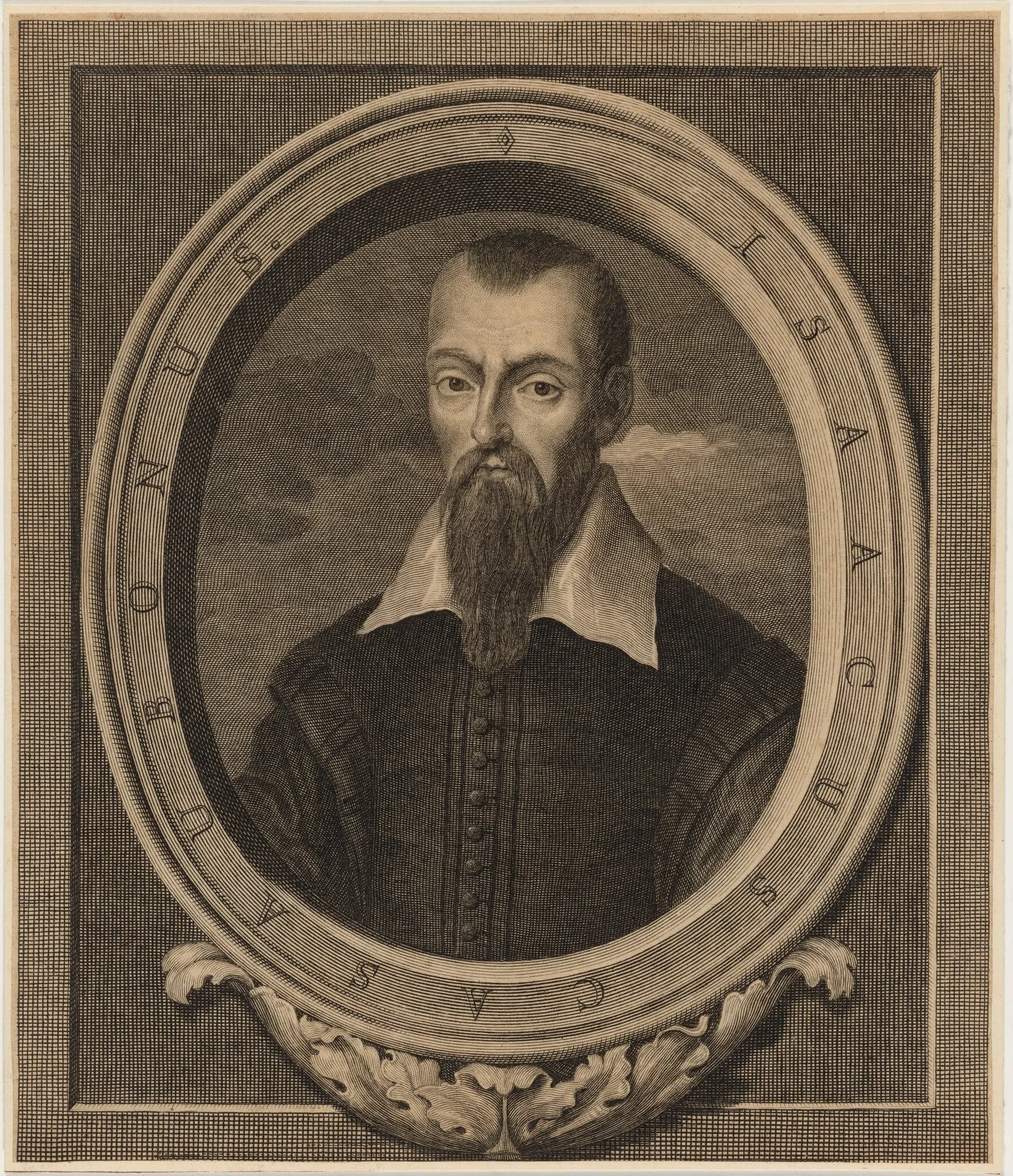 Isaac Casawbon, by Unknown 19th Century, ink, 1850