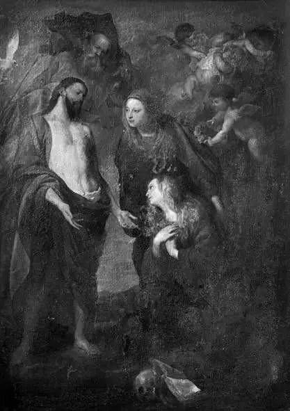 Saint Rosalia introduced to the Holy Trinity