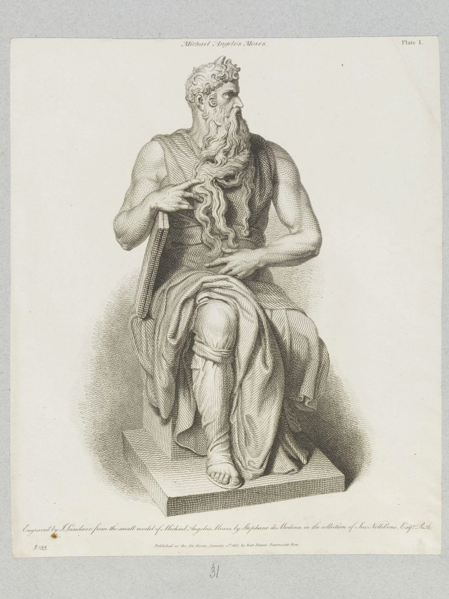 Moses, by John Landseer, 1850