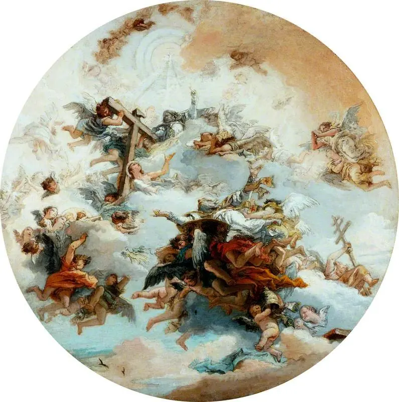 Saint Leo in Glory (sketch for the ceiling of the church of San Lio, Venice)