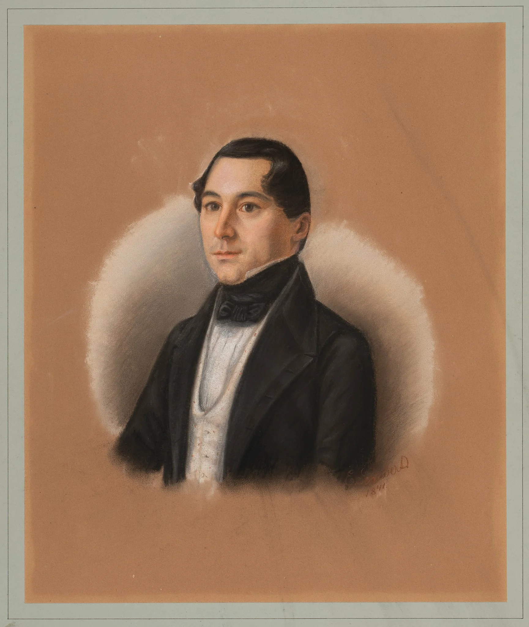 Schubert, Emilie: Portrait of the Husband of Auguste Schubert (attributed), by Unknown, unspecified, 1841