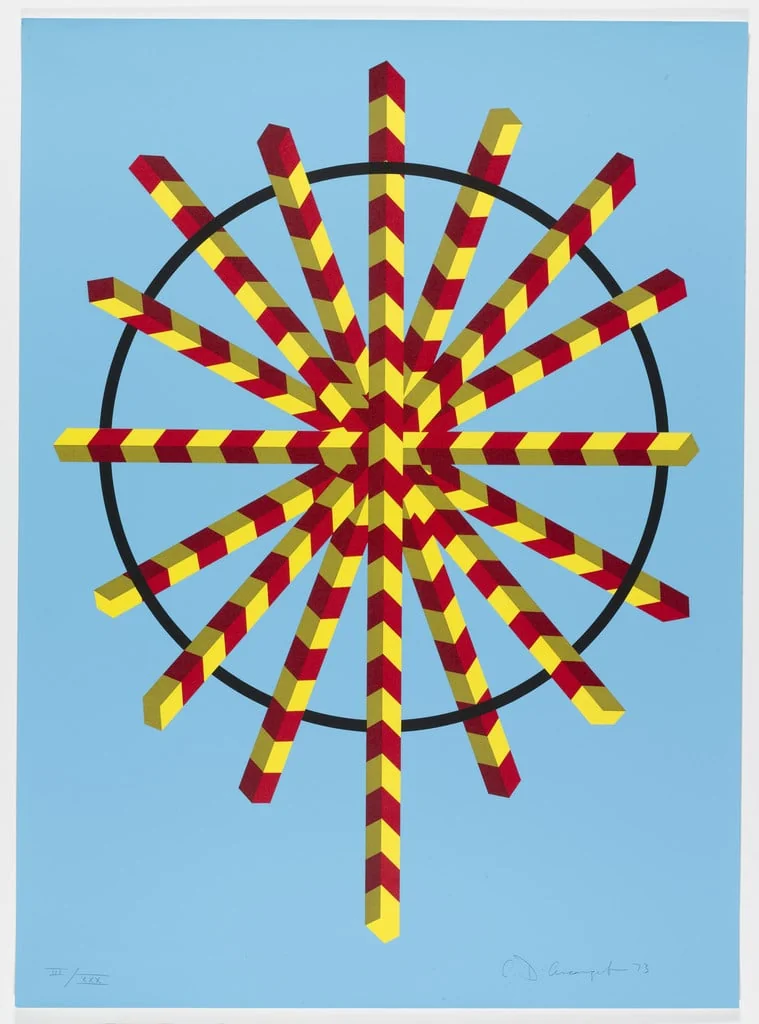 Untitled, by Allan D'Arcangelo, ink, 1973