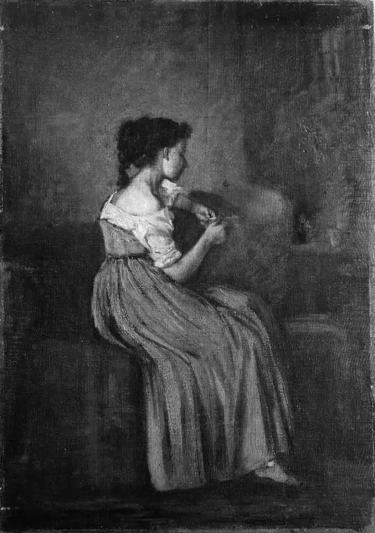 Study of a Seated Girl