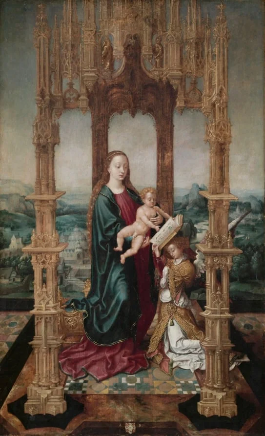 Virgin and Child under a Canopy, by Unknown, unspecified, 1524