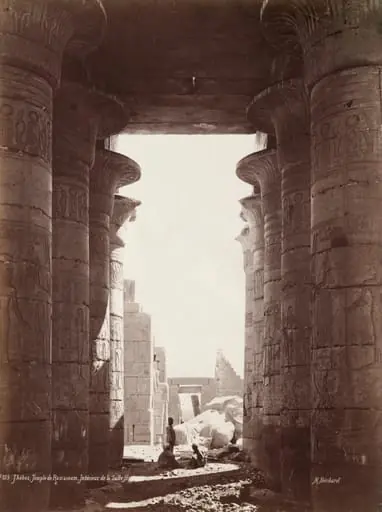 Thebes, Temple of the Ramesseum, Interior of the Hypostyle Hall