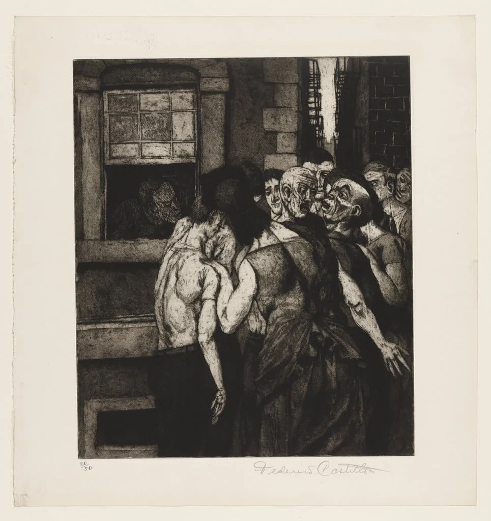 Untitled, by Federico Castellon, ink, 1951