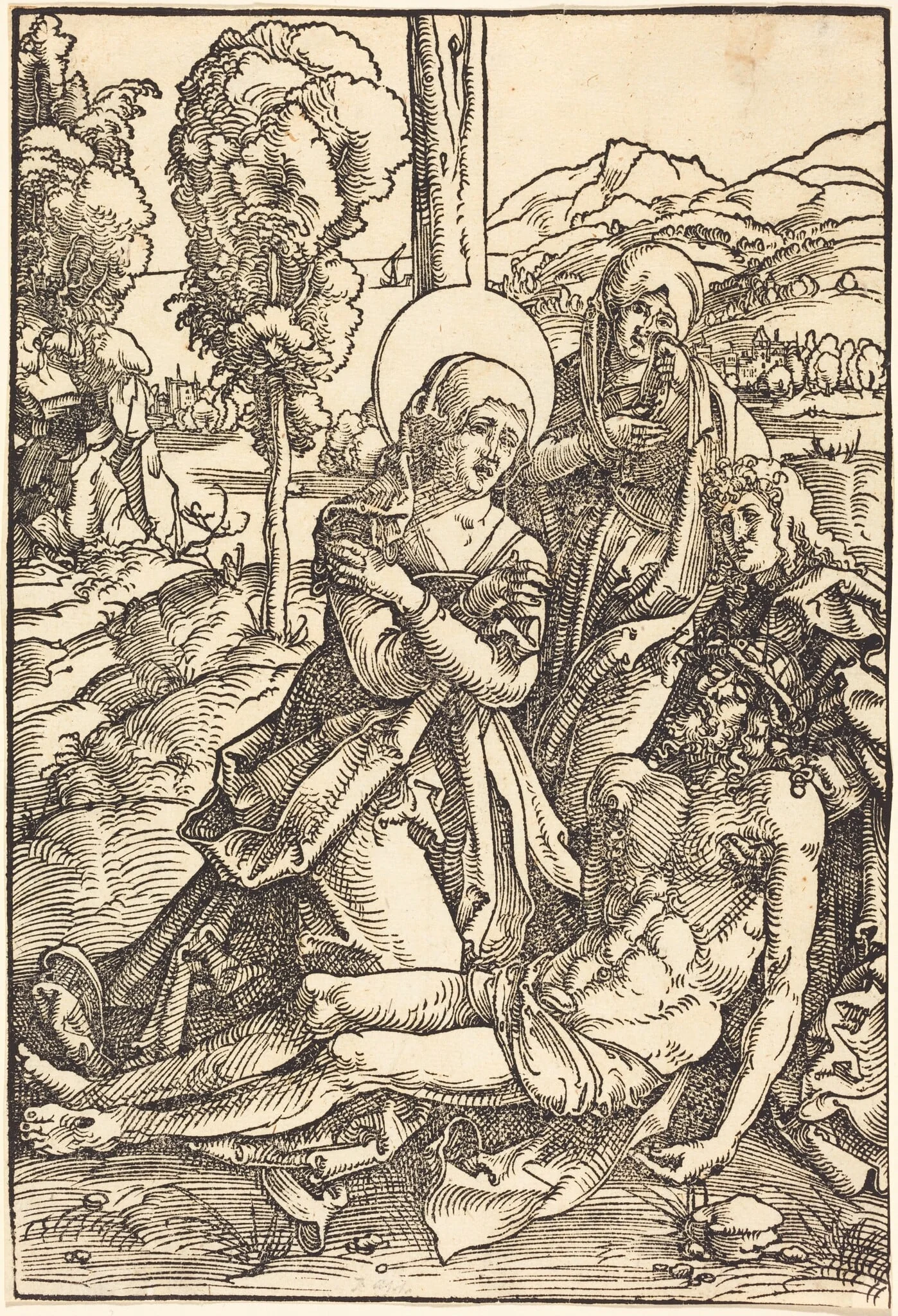 The Lamentation, by Hans Baldung Grien, ink, 1510