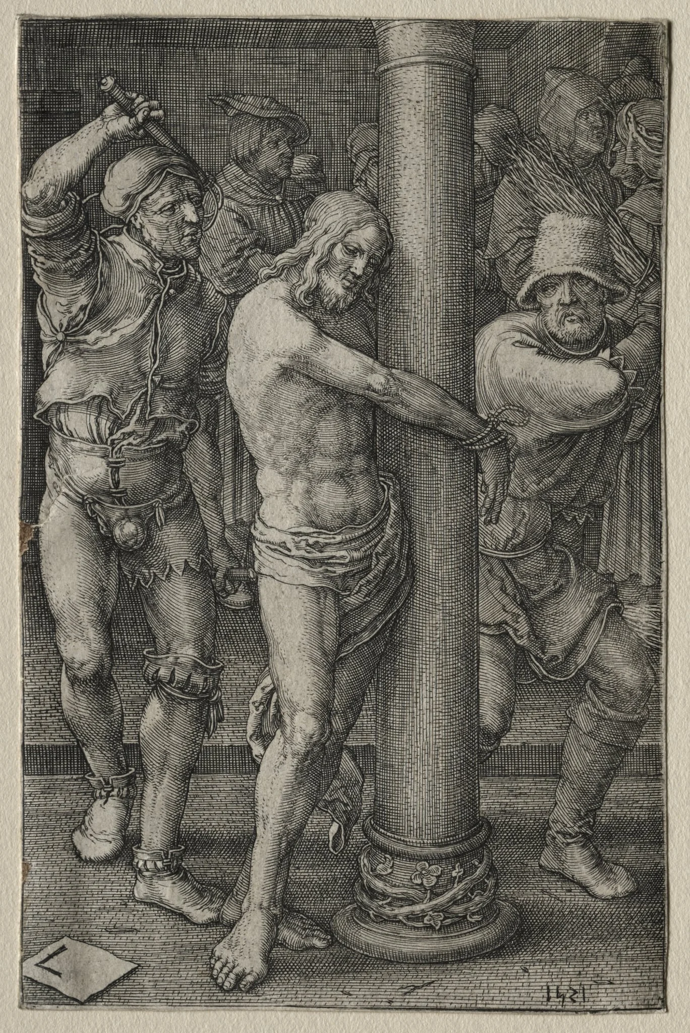 The Passion: The Flagellation, by Lucas van Leyden, 1521