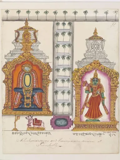 The two courts of the Nelliapparasvami.