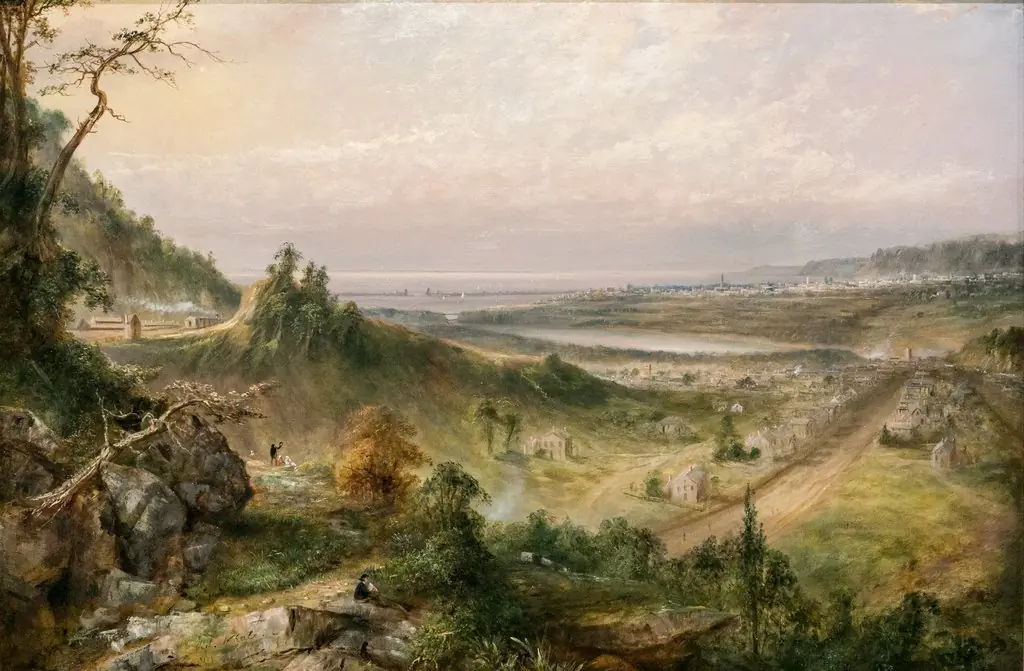 View of Hamilton and Lake Ontario from Dundas