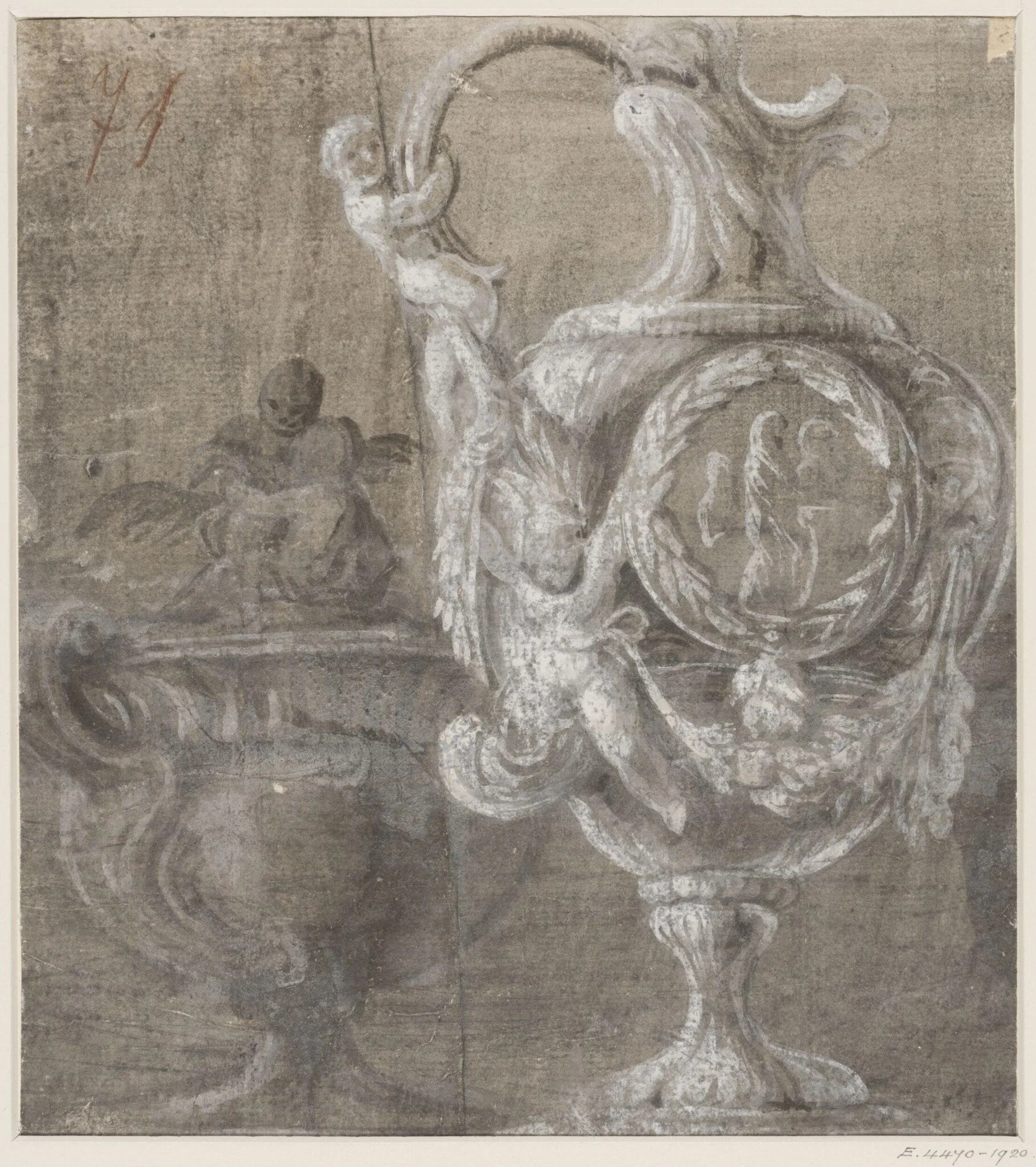 Design for a ewer and a vase
