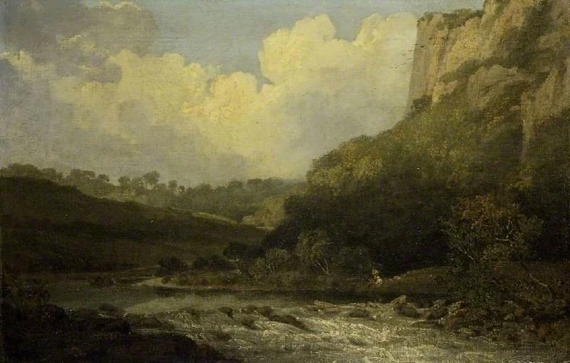 High Tor, Matlock, by John Crome, oil, 1811