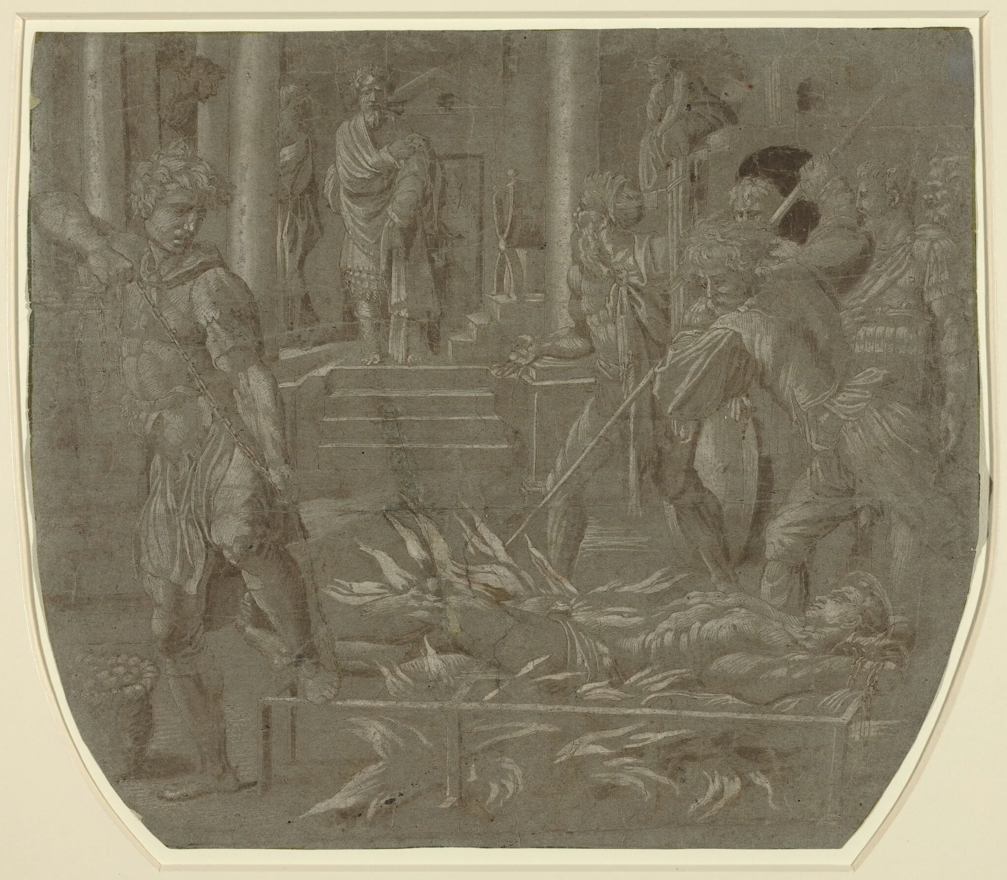 The Martyrdom of Saint Lawrence, by Italian 16th Century, ink, 1501