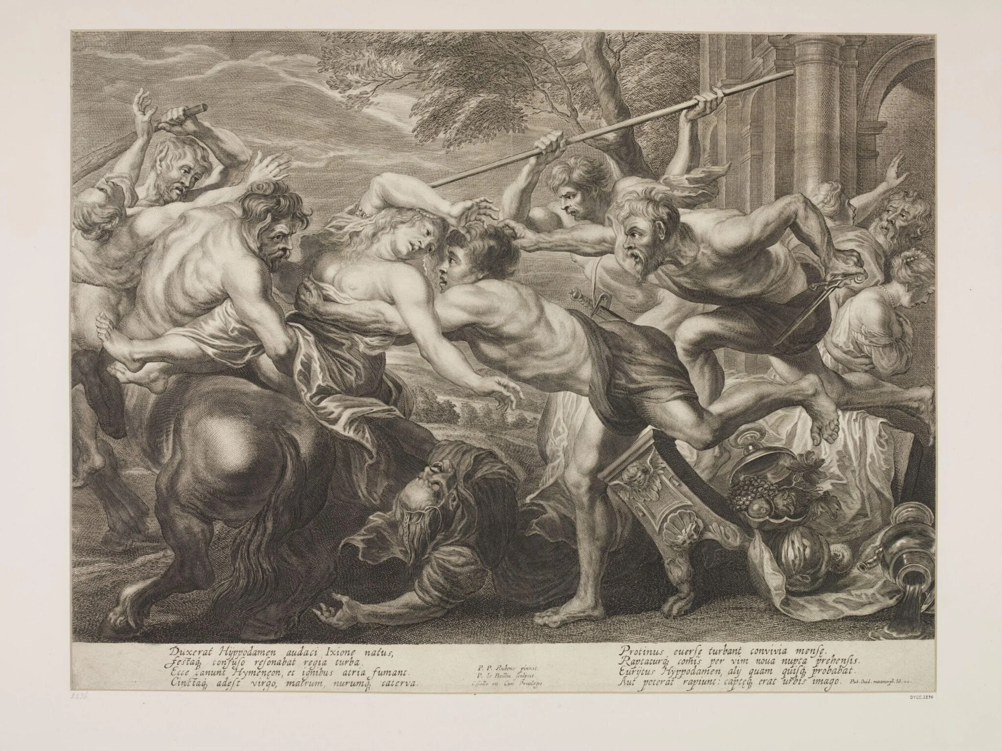 The Rape of Hippodamia, by Pieter de Balliu, 1650