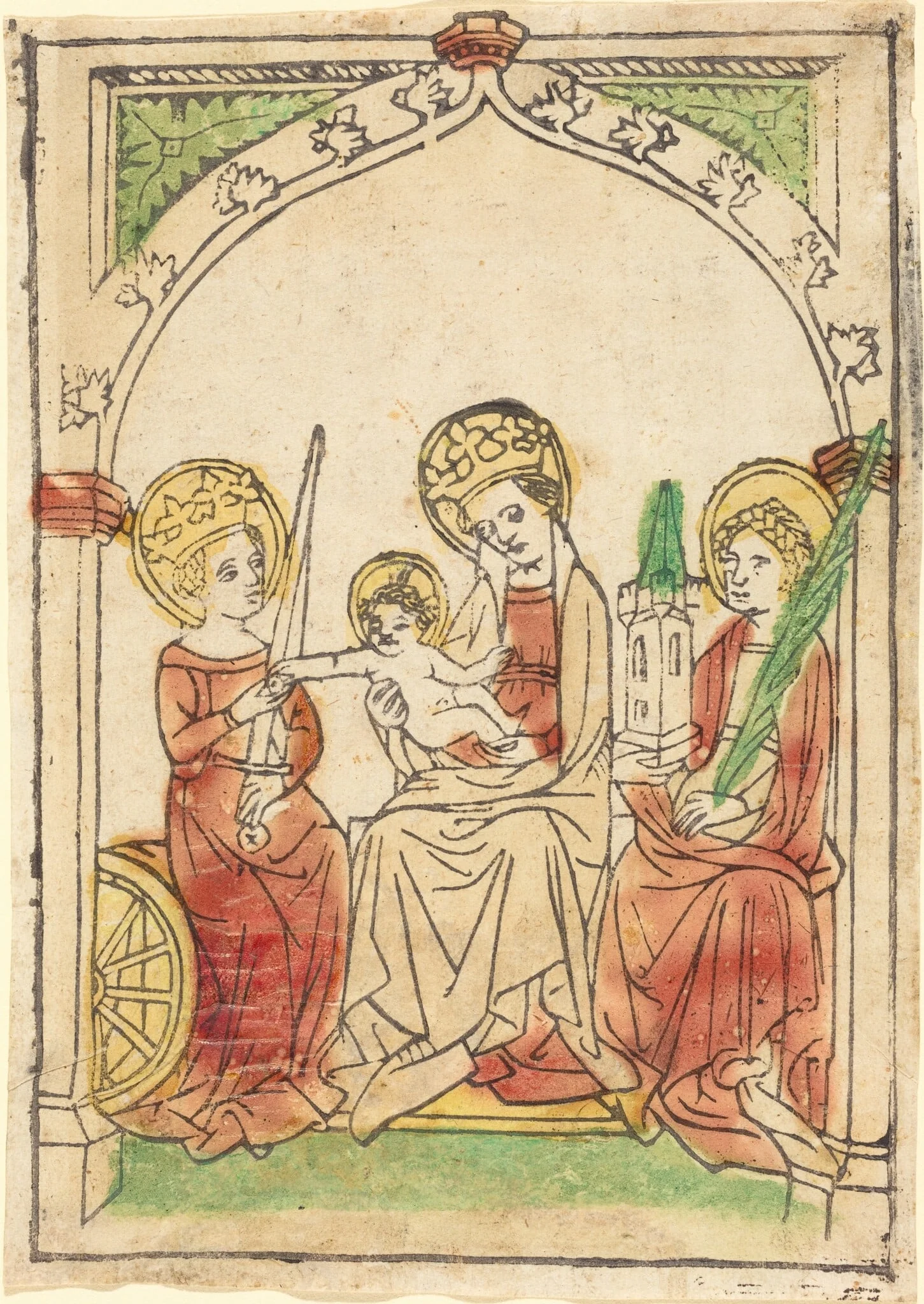 Madonna between Saints Catherine and Barbara