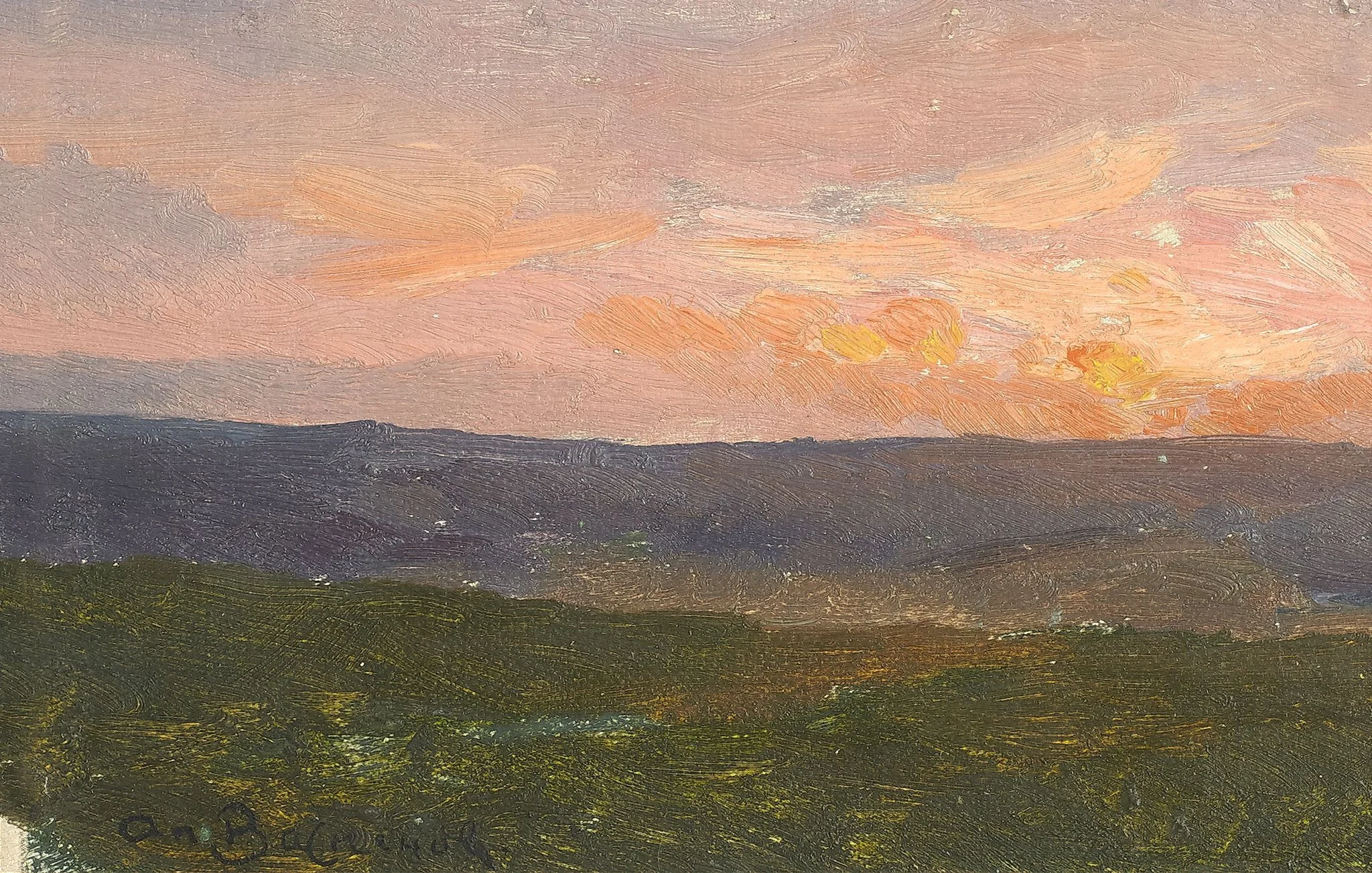 Sunset. Shurma, by Apollinary Vasnetsov, unspecified, 1896