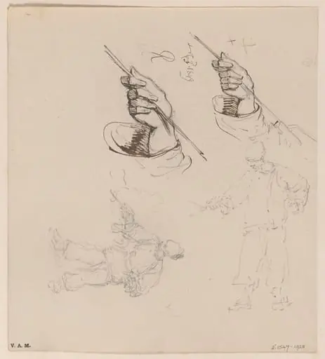 The hands of a Chinese man holding a line