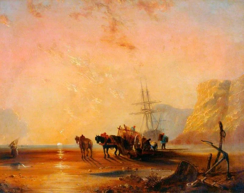 Low Tide, by Edmund John Niemann, oil, 1840