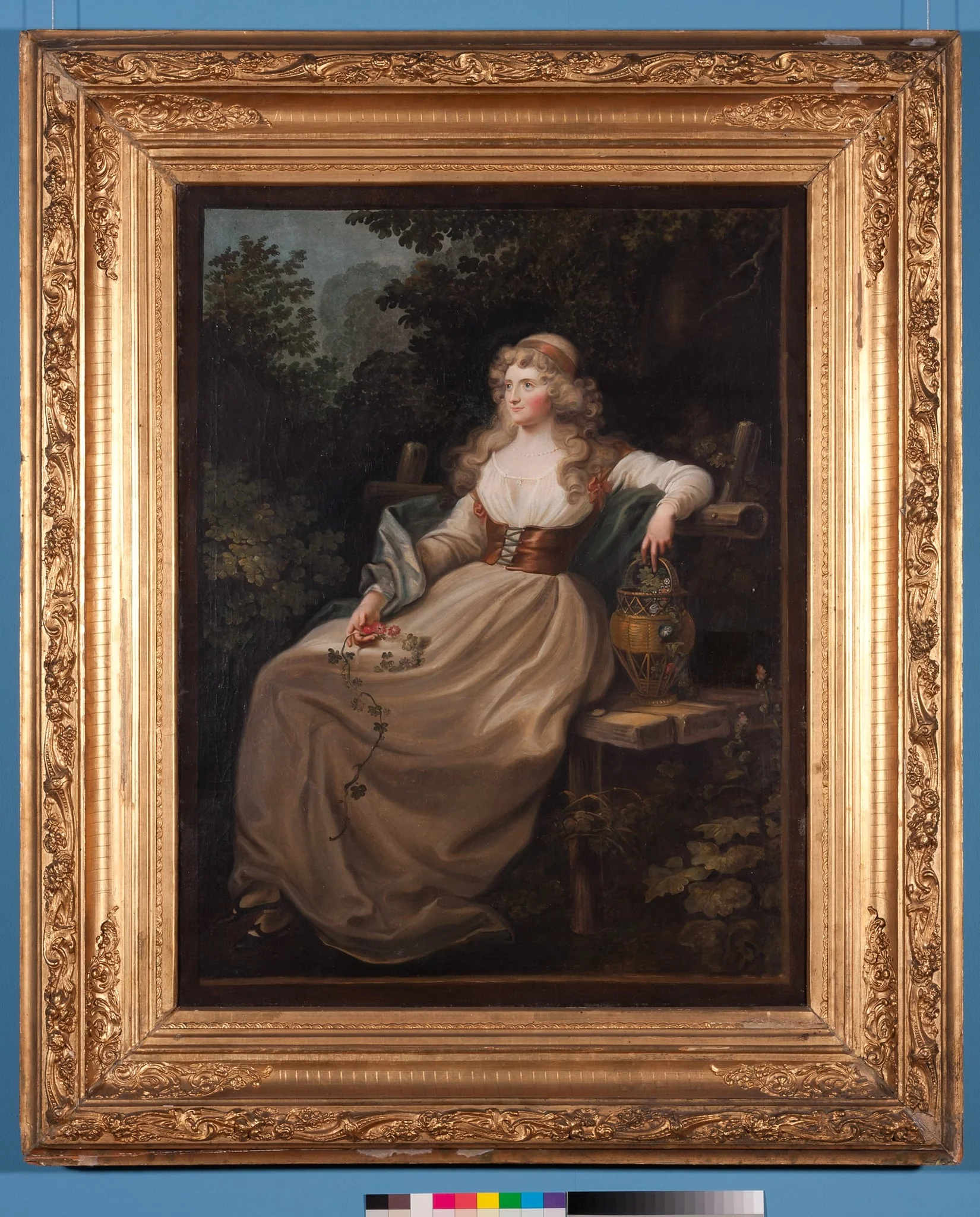Bildnis einer Dame im Grünen, by Unknown, 1850