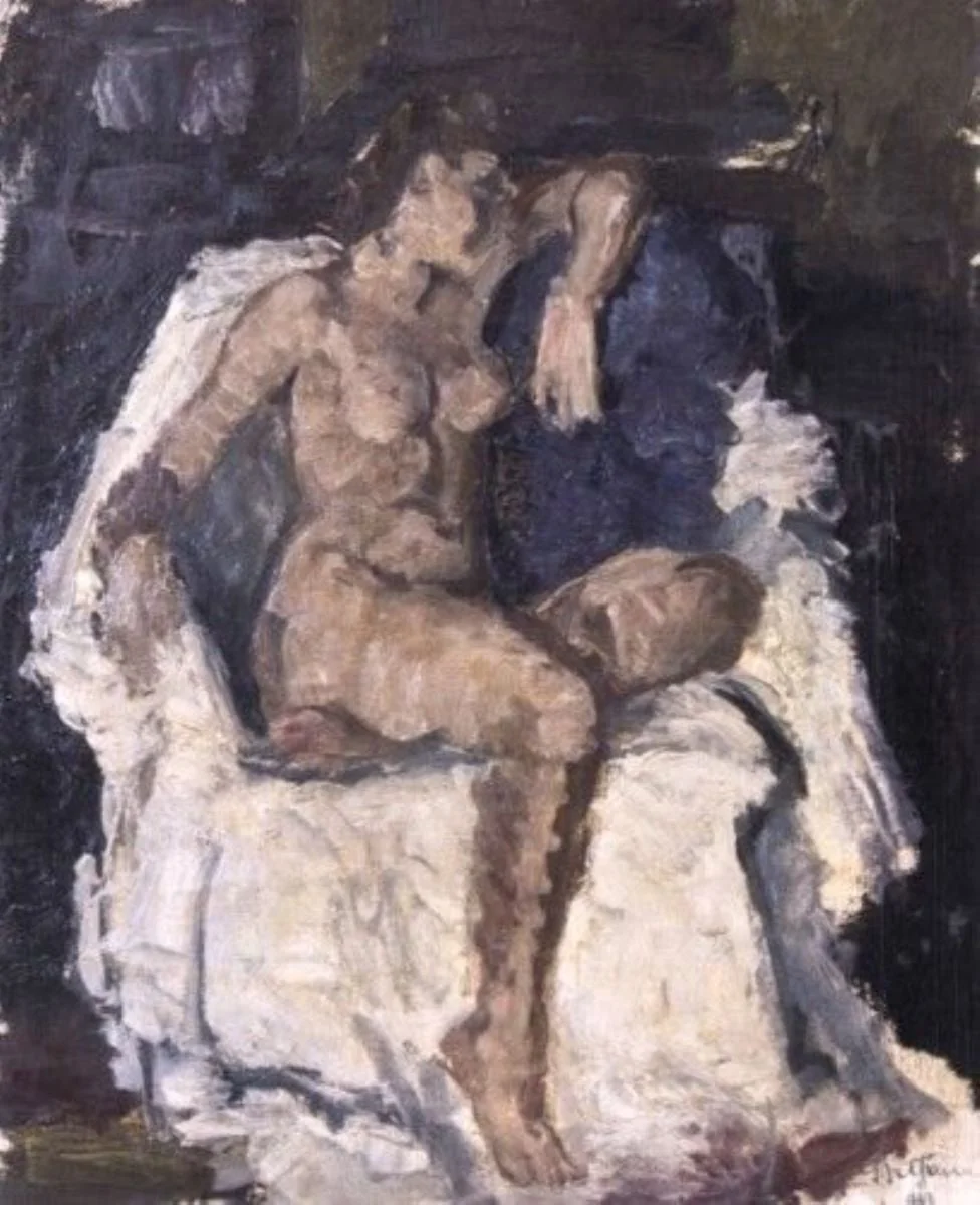 Nud, by Petre Suțianu, unspecified, 1943