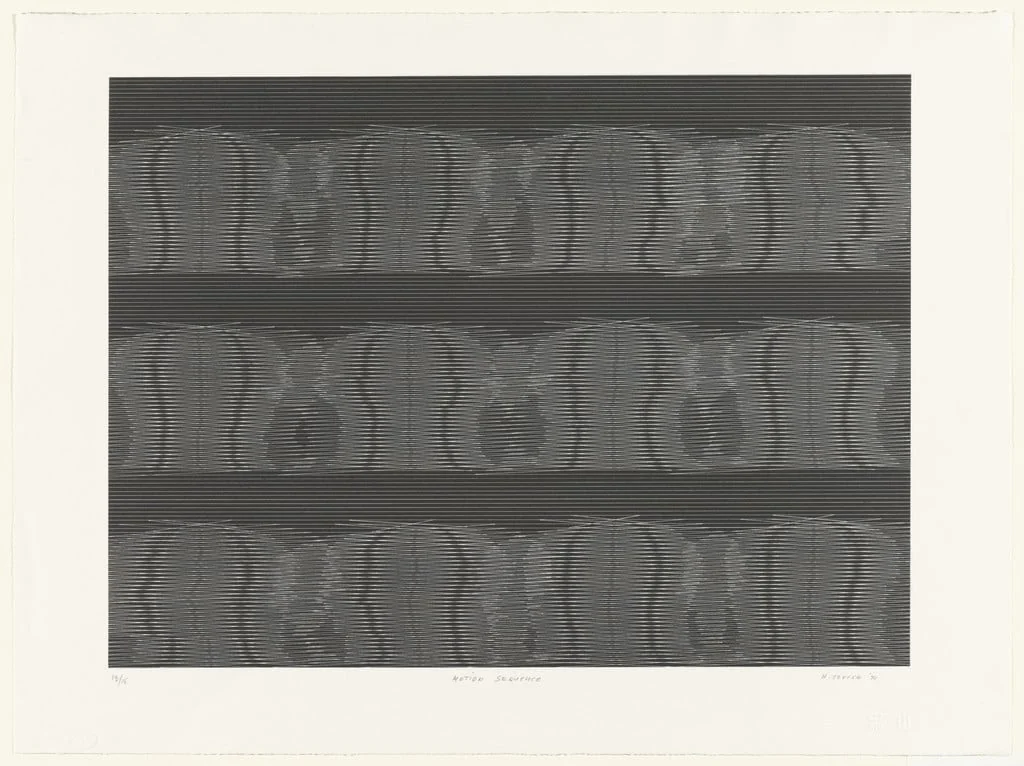 Untitled, by Harold Tovish, ink, 1971