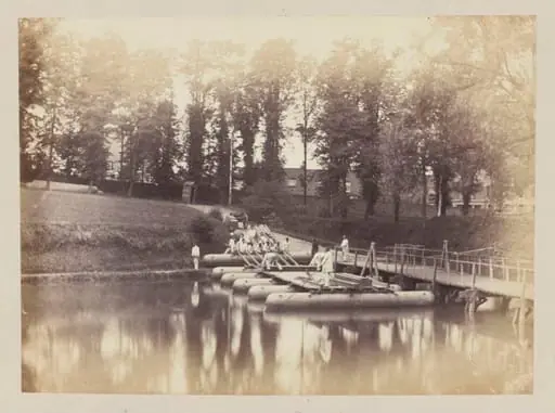 Construction of Bridge with Blanchard's Pontoons