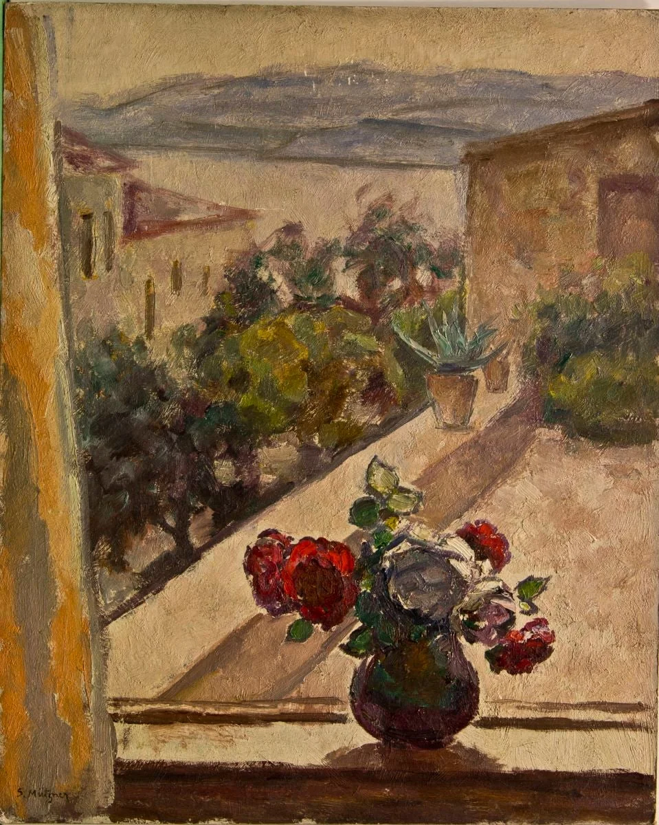Pe fereastră la Balcic, by Samuel Mützner, unspecified, 1931