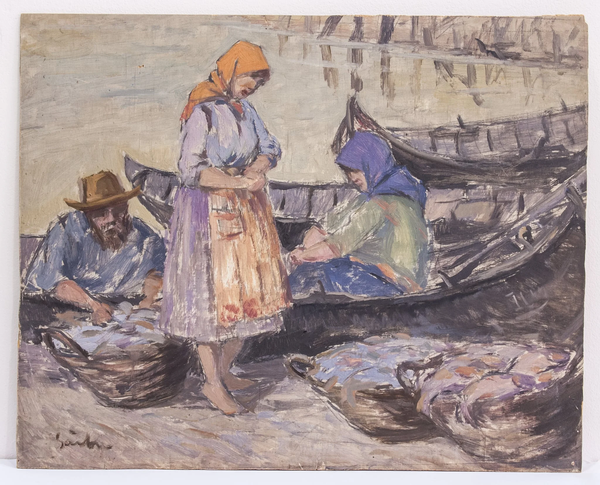 Peisaj din Deltă, by Gheorghe Sârbu, unspecified, 1929