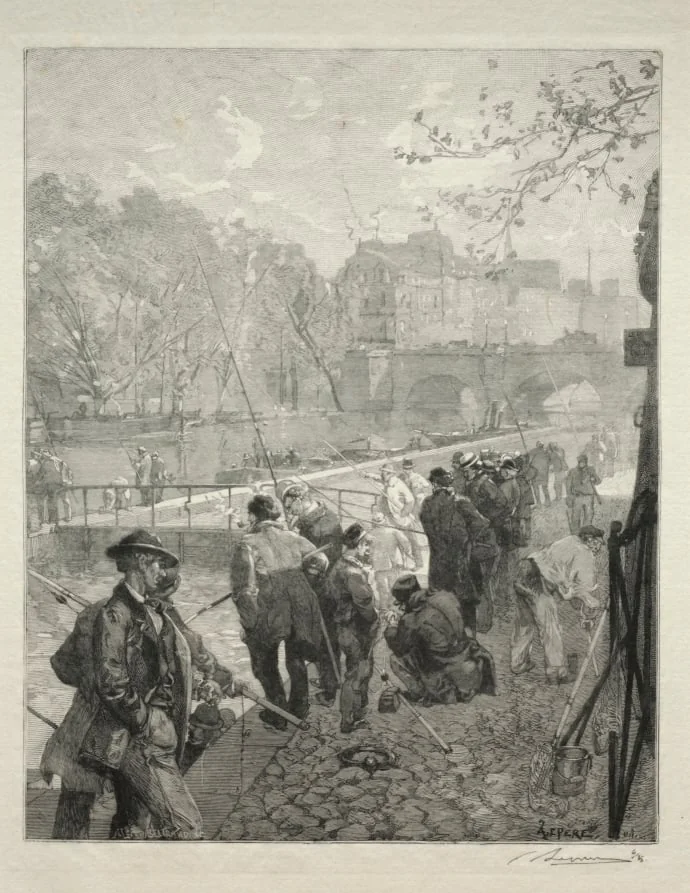 L'Ecluse de la Monnaie, by Auguste Lepère, 1894