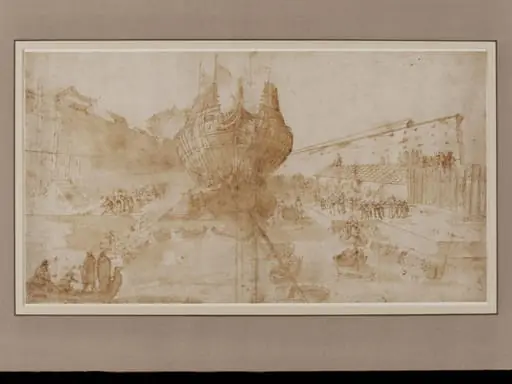 The Launch of a Galleon