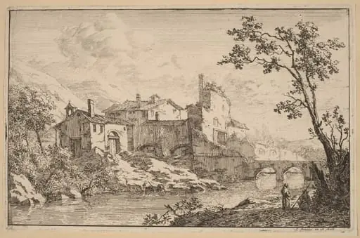 Houses at the Side of a River