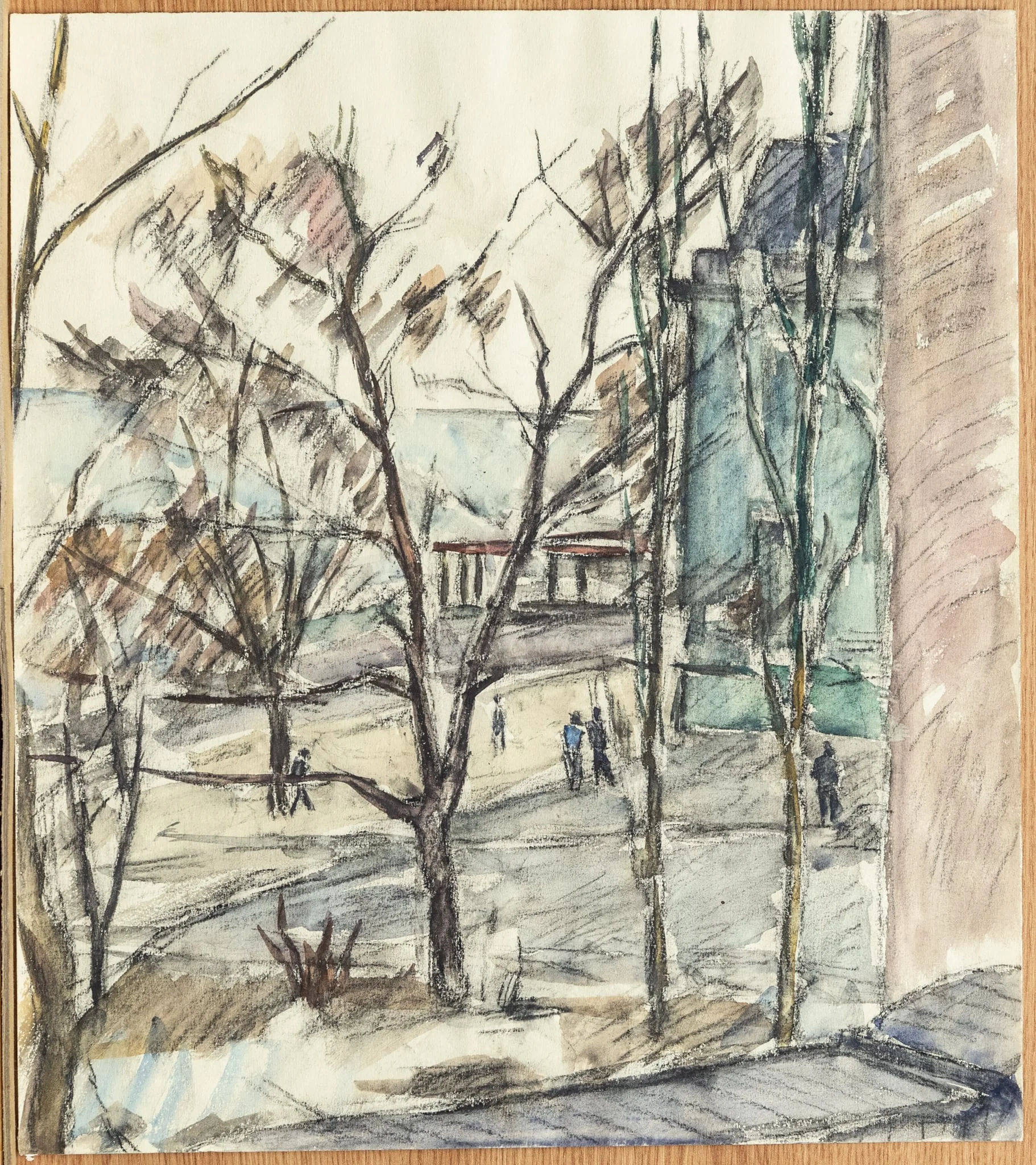 Peisaj, by Vărzaru Mircea, 1950