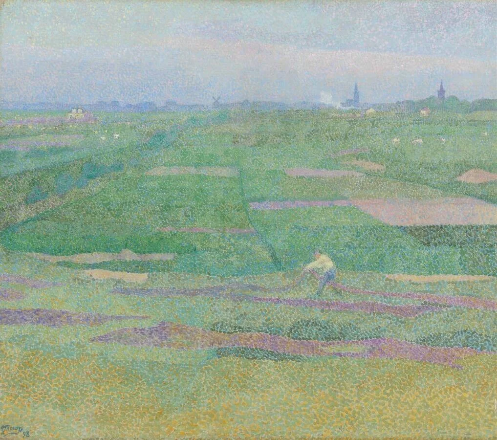 Aan de duinzoom, by Jan Toorop, oil, 1900