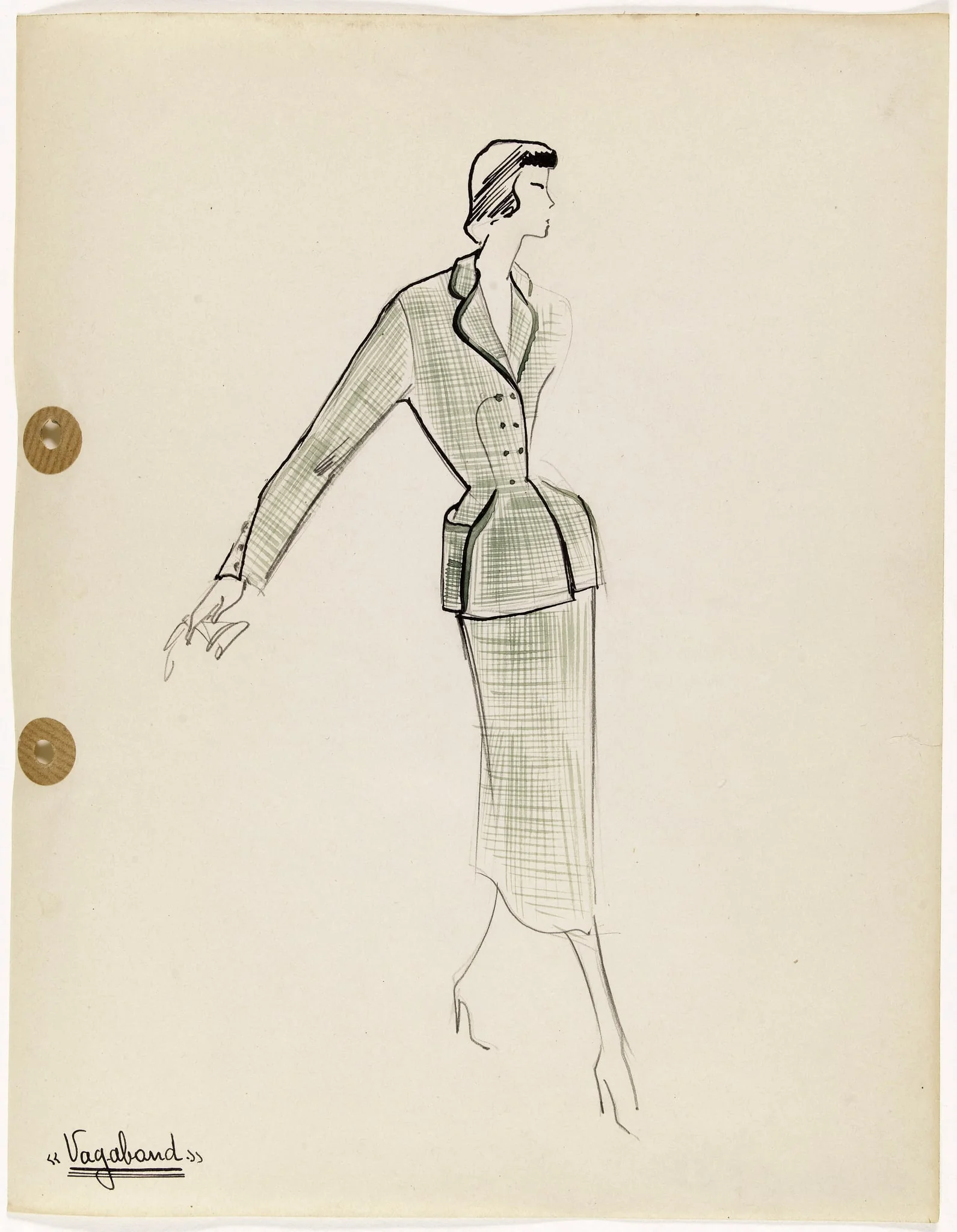 'Vagabond', by Carven, 1949