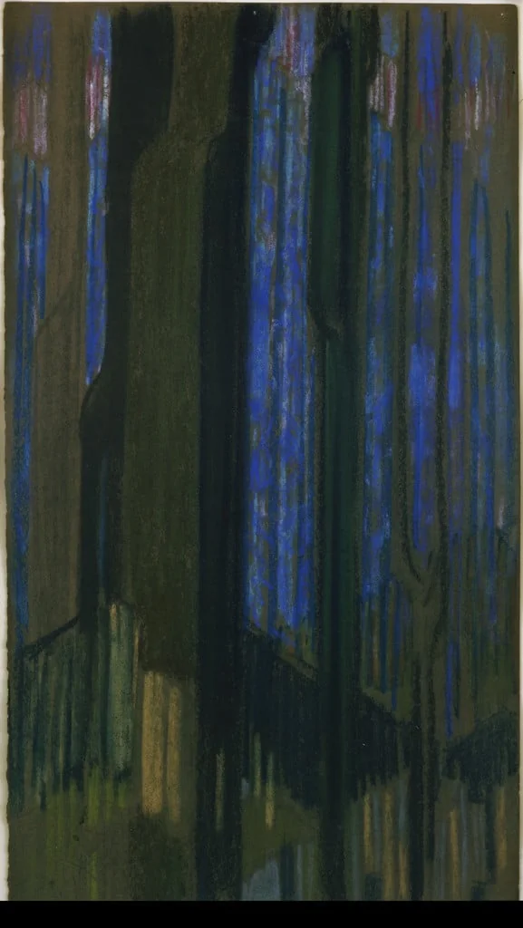 Untitled, by František Kupka, pastel, 1912