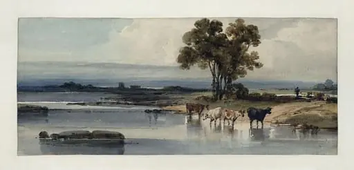 Lake with Cattle, China