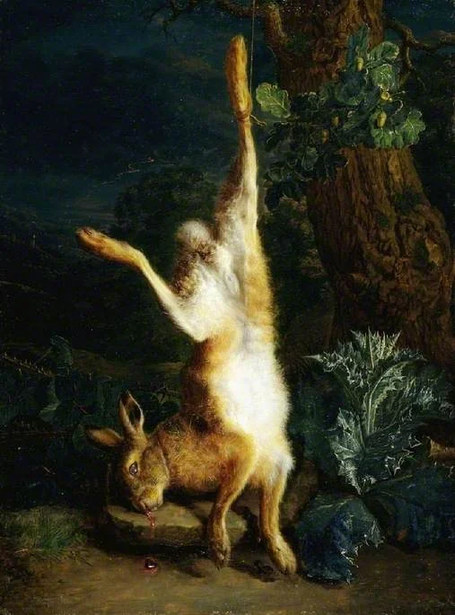 A dead hare, by Peter Snayers, oil