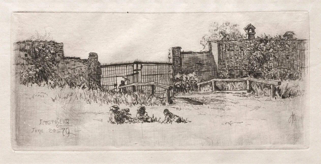 The Gate, Lustheim, by Otto Henry Bacher, 1879