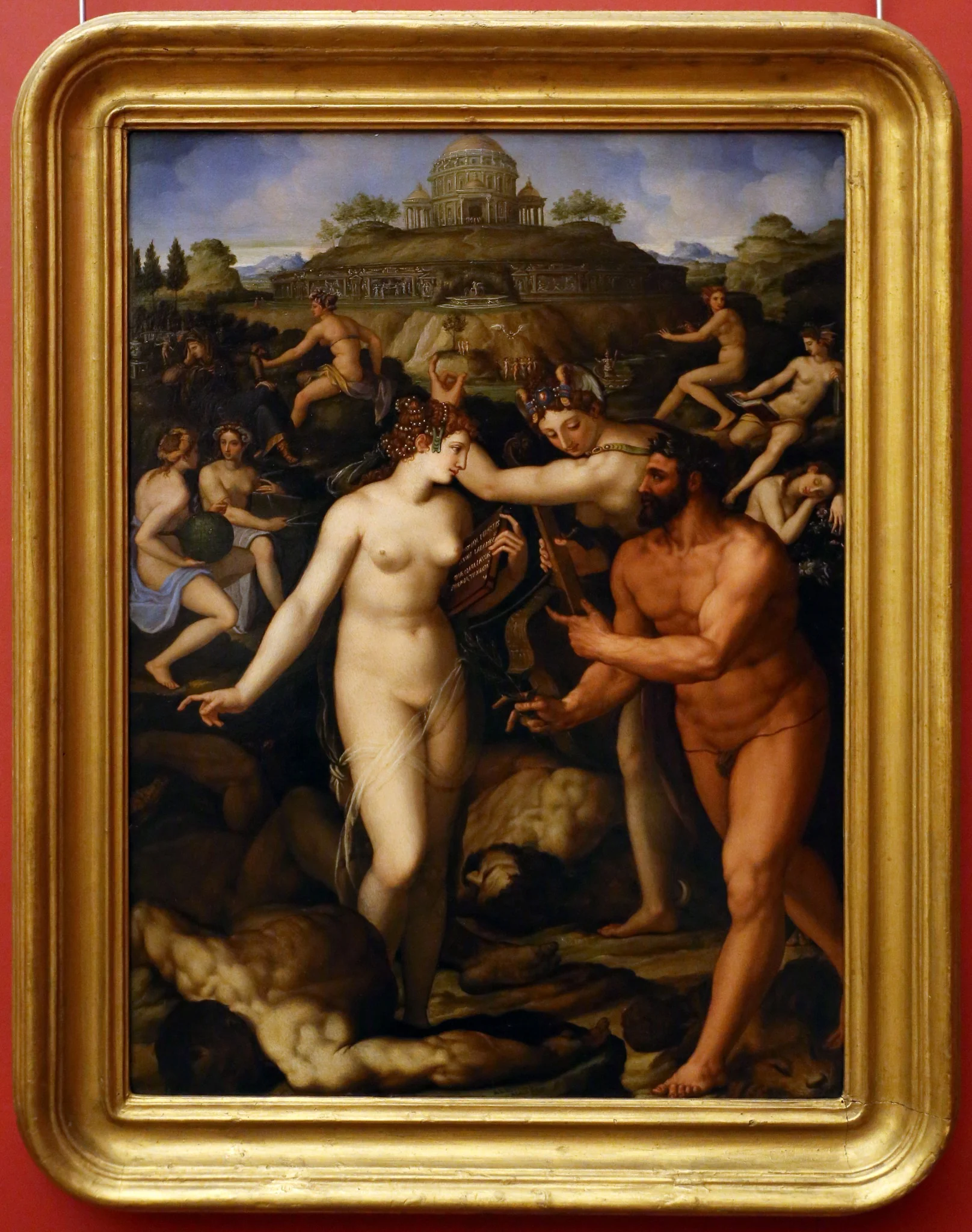 Hercules crowned by a Muse