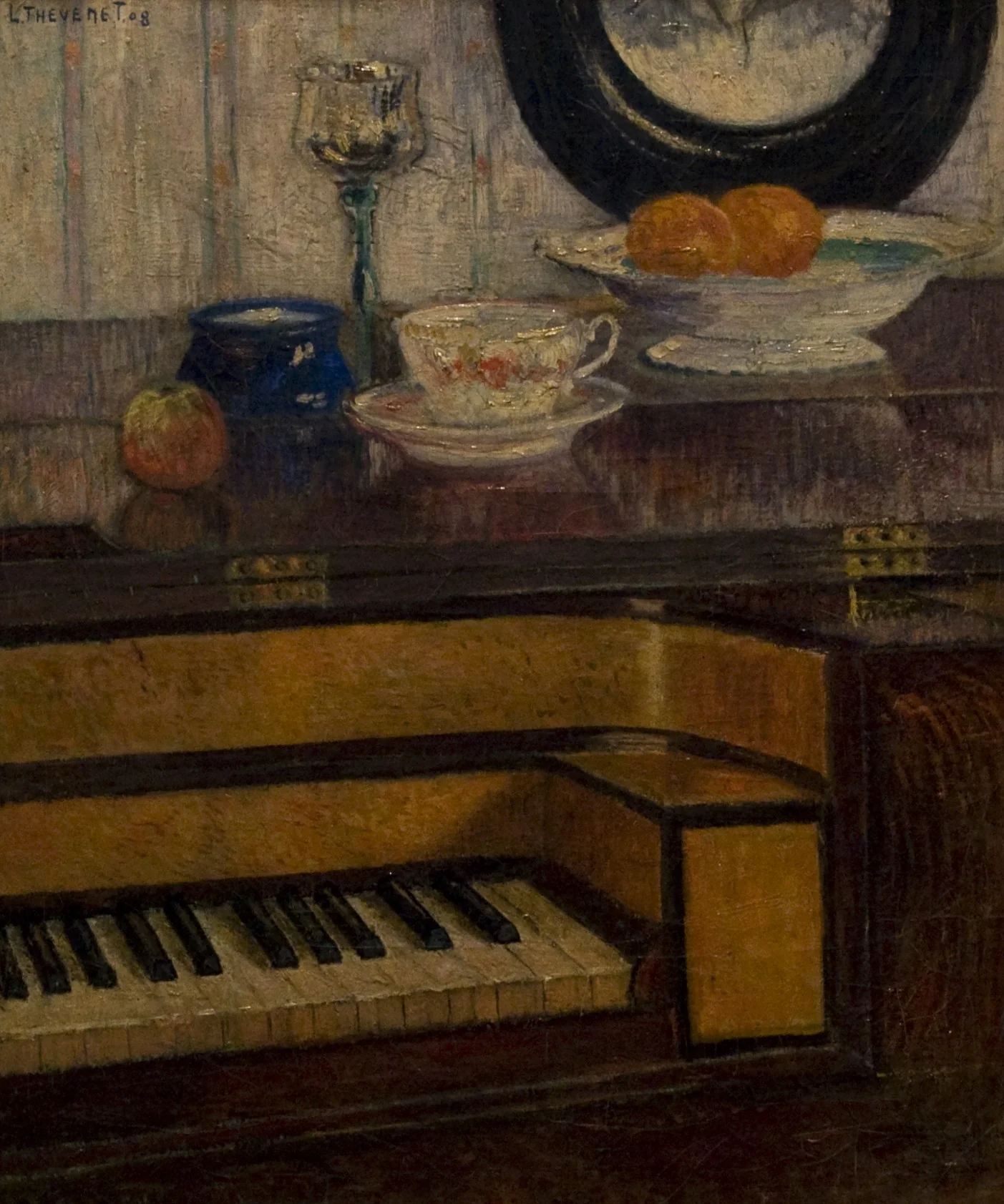 After the Mourning, by Louis Thevenet, oil, 1908