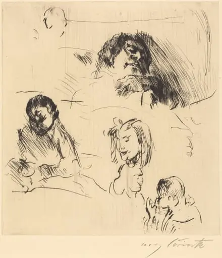 Verschiedene Bilnisstudien (Portrait Sketches)