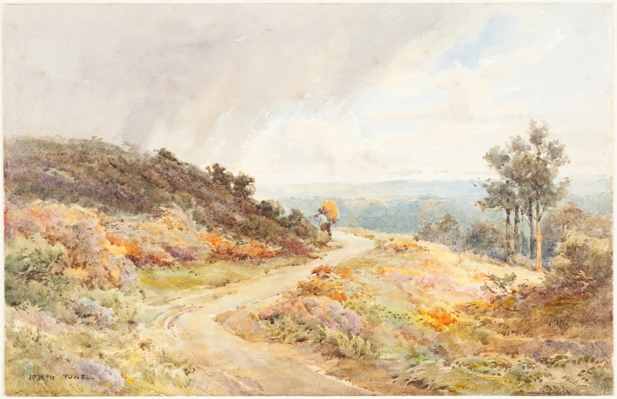Autumn, by Joseph Rubens Powell, graphite, 1843