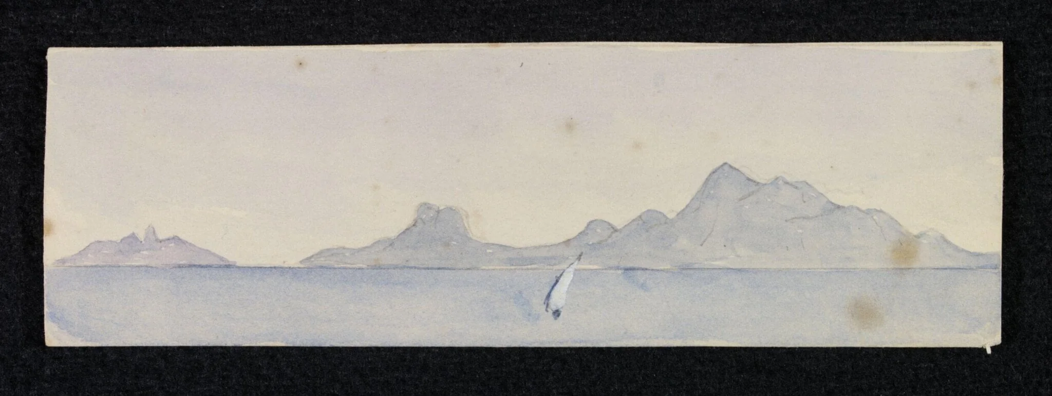 The Rock of Aden, by Unknown, watercolor, 1891