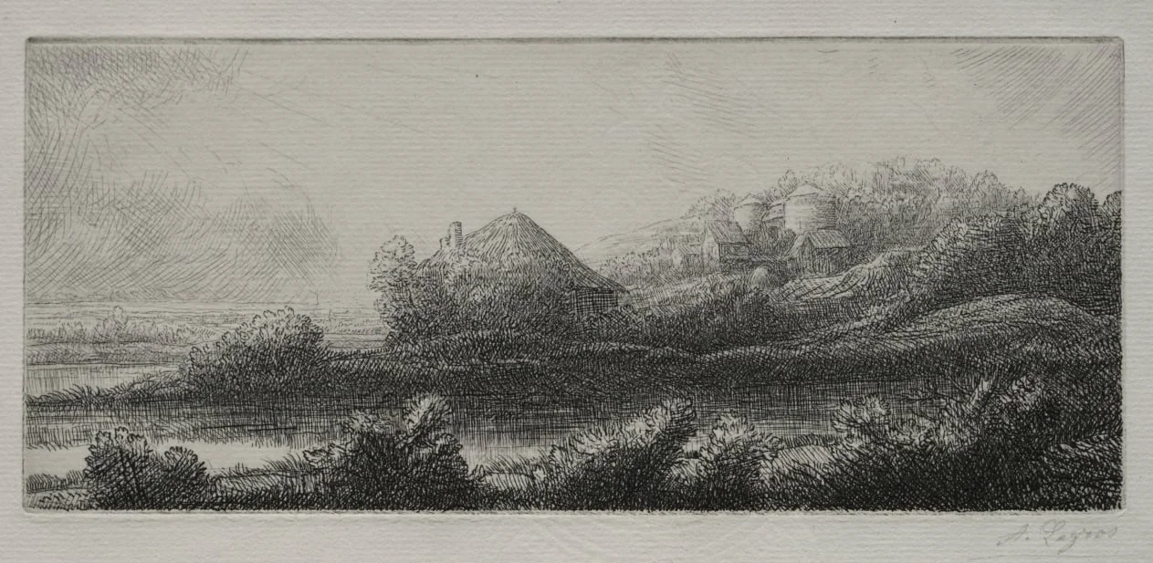 Cabin in the Marsh, by Alphonse Legros, 1884