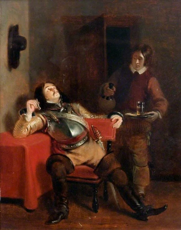 A Man Smoking, by Andrew Geddes, oil, 1823
