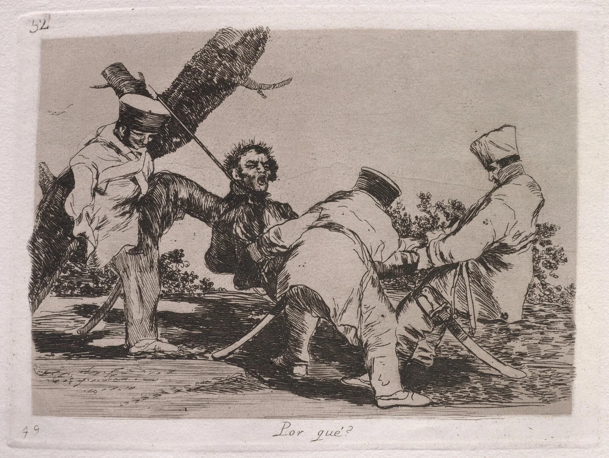 Por que? (Why?), by Francisco Goya, ink, 1863
