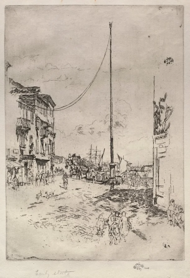 The Little Mast, by James McNeill Whistler, 1880