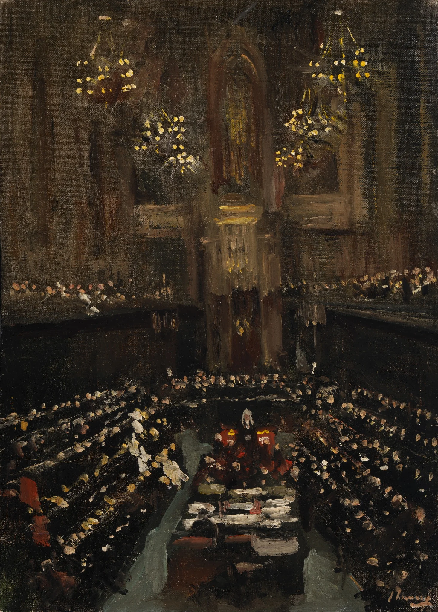 The Ratification of the Irish Treaty in the English House of Lords, 1921, by John Lavery, unspecified, 1921